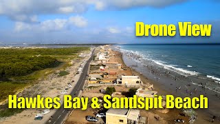 Drone View  Hawkes Bay amp Sandspit Beach Karachi [upl. by Nordin441]