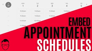 How to Embed Google Appointment Schedules to Wordpress and Google Sites [upl. by Ateuqram]