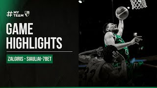 Siauliai7bet  Zalgiris  Game Highlights  20220219 [upl. by Okwu]