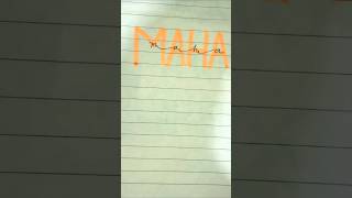 MAHA 🥹❤️  What should I write next comment your name calligraphy art trending artist shorts [upl. by Klemperer]