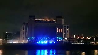 Welcoming 2024 at Newcastle Quayside with Laser Show newyear2024 newcastle newcastlequayside [upl. by Jeanelle]