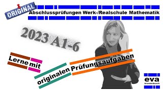 Abschlussprüfung 2023 A16  BW Realschule Mathematik [upl. by Novello280]