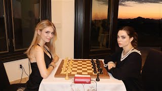 WGM DINA BELENKAYA VS WFM ANNA CRAMLING  BOTEZ CHESS CAMP ROUND 1 [upl. by Adarbil]