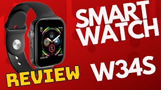 SMARTWATCH W34S REVIEW FUNÇÕES  Primeiras impressões [upl. by Elraet]