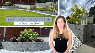 Gartenmauer selber bauen  Hochbeet aus Stein  Teil 9 [upl. by Ardelle]