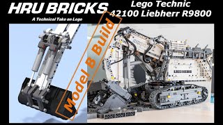 Lego Technic Liehberr 42100 R9800 Excavator Model B MOD 42100 [upl. by Yemirej]