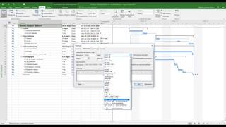 Microsoft Project 2016  Weeknummers weergeven [upl. by Elatan719]