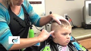 Male Haircuts  How to Cut Steps In Boys Hair [upl. by Hach612]