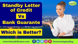 Standby Letter of Credit vs Bank Guarantee  SBLC MT760  BG MT760  Global Trade Finance [upl. by Arreis101]