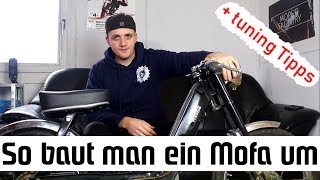 Wir zeigen euch wie man ein Ciao Mofa richtig umbaut  Moped Factory  tuning Tipps [upl. by Nosyrb]