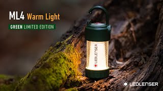 LEDランタン ML4 Warm Light、新色「GREEN」、登場。｜Ledlenser（レッドレンザー）公式 [upl. by Thorstein78]