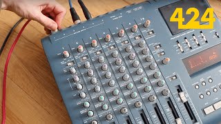 HOW TO RECORD A SONG ON A TASCAM 424 MKIII 4TRACK PT 2  424recordingcom [upl. by Siobhan778]