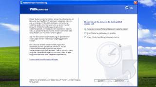 Windows XP  Änderungen mit Hilfe der Systemwiederherstellung zurücksetzen [upl. by Ecinue]