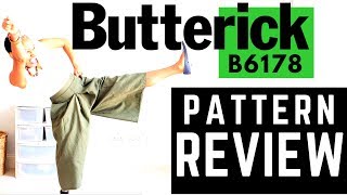 Butterick B6178 Culottes Sewing Pattern Review [upl. by Kostival]