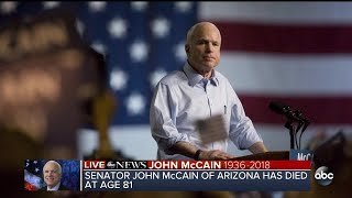 Sen John McCain dies at the age of 81 [upl. by Rye68]