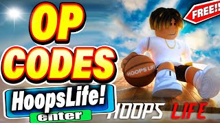 ALL NEW SECRET OP CODES In Roblox Hoops Life Codes [upl. by Necyrb192]