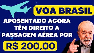 INSS  VOA BRASIL PASSAGEM AEREA POR R 20000 PARA APOSENTADOS DO INSS  VEJA COMO ADQUIRIR [upl. by Hayward]