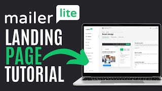 Create Landing Page in Mailerlite  Mailerlite Landing Page Tutorial 2024 [upl. by Airamat]