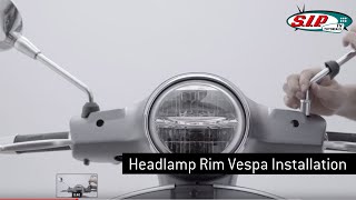 Lampenring SIP für Vespa GTSSuperHPE Montage Tutorial [upl. by Mcwilliams]