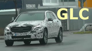 Erlkönige Mercedes GLC letzte Testphase Sindelfingen Januar 2015 Mercedes GLC prototypes passing [upl. by Basso]