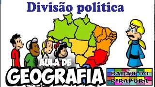 Aula de Geografia DIVISÃO POLÍTICA [upl. by Dalston]