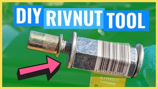 DIY Install RivNut Nutsert Rivet Nut DIY TOOL [upl. by Blackington]