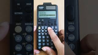 Casio FX 991 cw calculator setting button [upl. by Nimad]