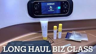 Singapore Airlines Business Class Amenity Kit [upl. by Ocsinarf352]