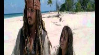 Piratas del Caribe 4  Jack y Angelica en la isla [upl. by Anaeda237]