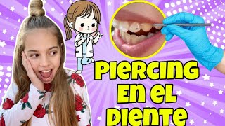 😱 Cómo se hace un PIERCING en el DIENTE  Explico a mis HEATERS el motivo de MIS MANCHAS 🦷 [upl. by Leeke694]