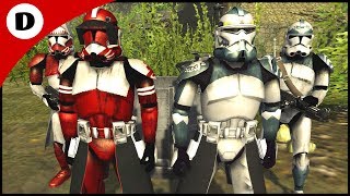 COMMANDER WOLFFE vs COMMANDER FOX  Men of War Star Wars Mod [upl. by Jez]