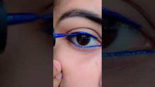 🇧 🇱 🇺 🇪 💫🪄easy eyeliner looks🪄💙💙👁️eyemakeup eyes trending [upl. by Weinstein]