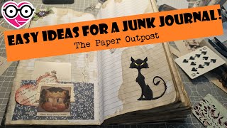 COMPOSITION NOTEBOOK JUNK JOURNAL CREATION The Paper Outpost [upl. by Pleasant666]