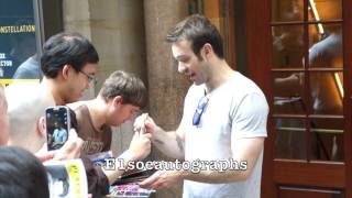 Charlie Cox signing autographs at Incognito Play  Daredevil Netflix [upl. by Tubb486]