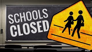 UPDATED LIST School closings delays virtual learning day due to winter weather [upl. by Uyekawa]