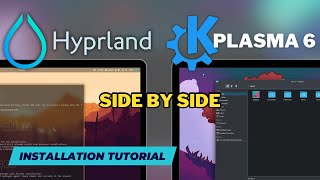 HYPRLAND and PLASMA 6 on Arch Linux side by side Installation with Hyprland Starter amp ML4W Dotfiles [upl. by Zzabahs]