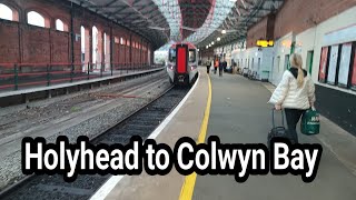 A train ride from Holyhead to Colwyn Bay [upl. by Lowenstern]