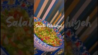 Salata Falahiyeh Simple Arabic Salad fypシ゚viralexploresalad vegetableslemoneasyrecipe shorts [upl. by Kemeny]