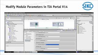 SIKO  Modify Module Parameters in TIA Portal V14 [upl. by Ertha]