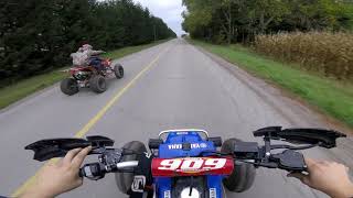 2000 Yamaha Banshee VS 2006 TRX 450 [upl. by Highams]