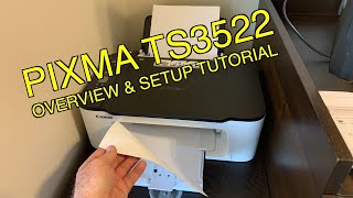 Canon Wireless Pixma PrinterScanner TS3522 Overview amp Setup Tutorial [upl. by Tj]