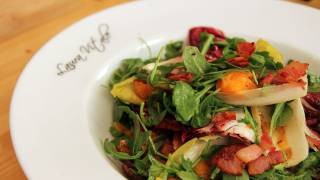 Thanksgiving Salad with Bacon Dressing Recipe  Laura Vitale  Laura in the Kitchen Episode 236 [upl. by Aileda]