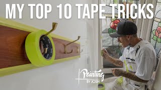 MY TOP 10 PAINTERS TAPE TRICKS [upl. by Jobie656]