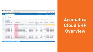 Acumatica Cloud ERP Overview  Demo [upl. by Atilem496]