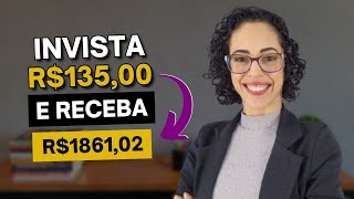 Como investir R135 reais e receber R186102 todos os meses [upl. by Michael]