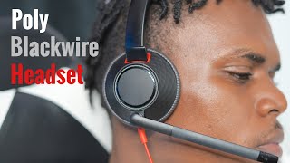 Poly Blackwire 5220 USBA Wired Headset Unboxing Overview amp Demo [upl. by Odlaniger431]