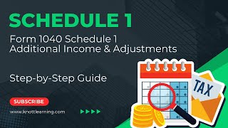 IRS Schedule 1 Form 1040  Line by Line Instructions amp Examples [upl. by Jentoft410]