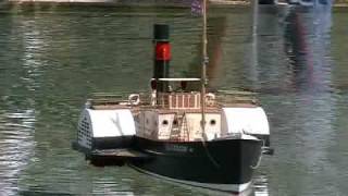 RC Paddle Steamer Boat  Glasgow  Steam Tug Boat [upl. by Yrailih771]