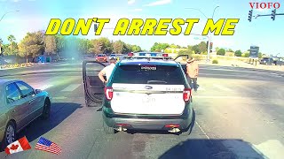 DUDE RUNS RED LIGHT THEN PULLS HEAD ON WITH THE COP [upl. by Hcib]