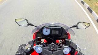 Top speed test on hyosung GT250r [upl. by Norreg316]